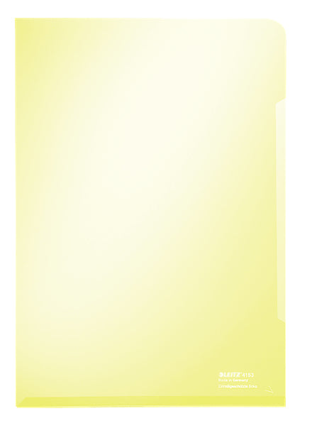 Leitz Sichtmappe A4 – Gelb, PVC, 150 µm