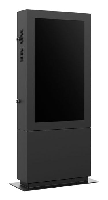 Hagor Bodenständer – 50–55" – Diebstahlsicherung, mit Belüftung – für Hochformat-Displays – SOPK 55, Schwarz