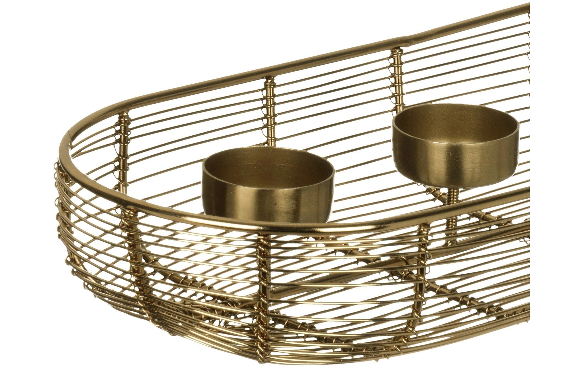 EGLO Hagony Kerzenhalter – Metall, Gold – 14 × 6 × 40,5 cm – für 4 Kerzen