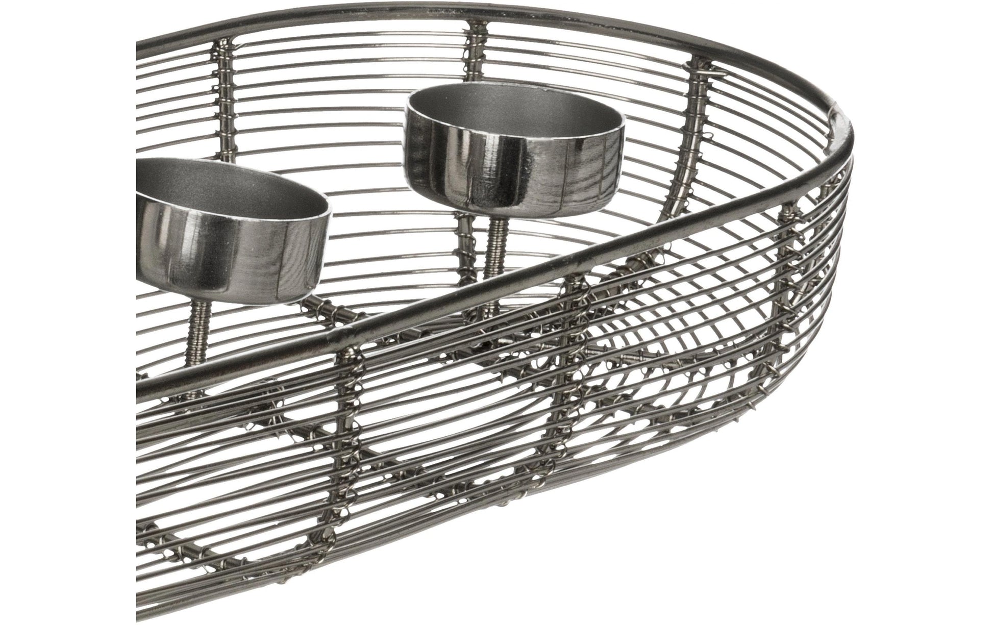 EGLO Hagony Adventskerzenhalter – Metall, Silber – 14 × 6 × 40,5 cm – 1-teilig