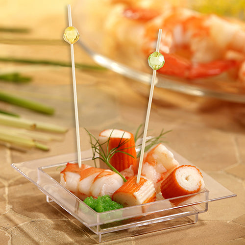 Papstar Party-Piekser – mehrfarbig – 12 cm – Bambus – 100 Stk