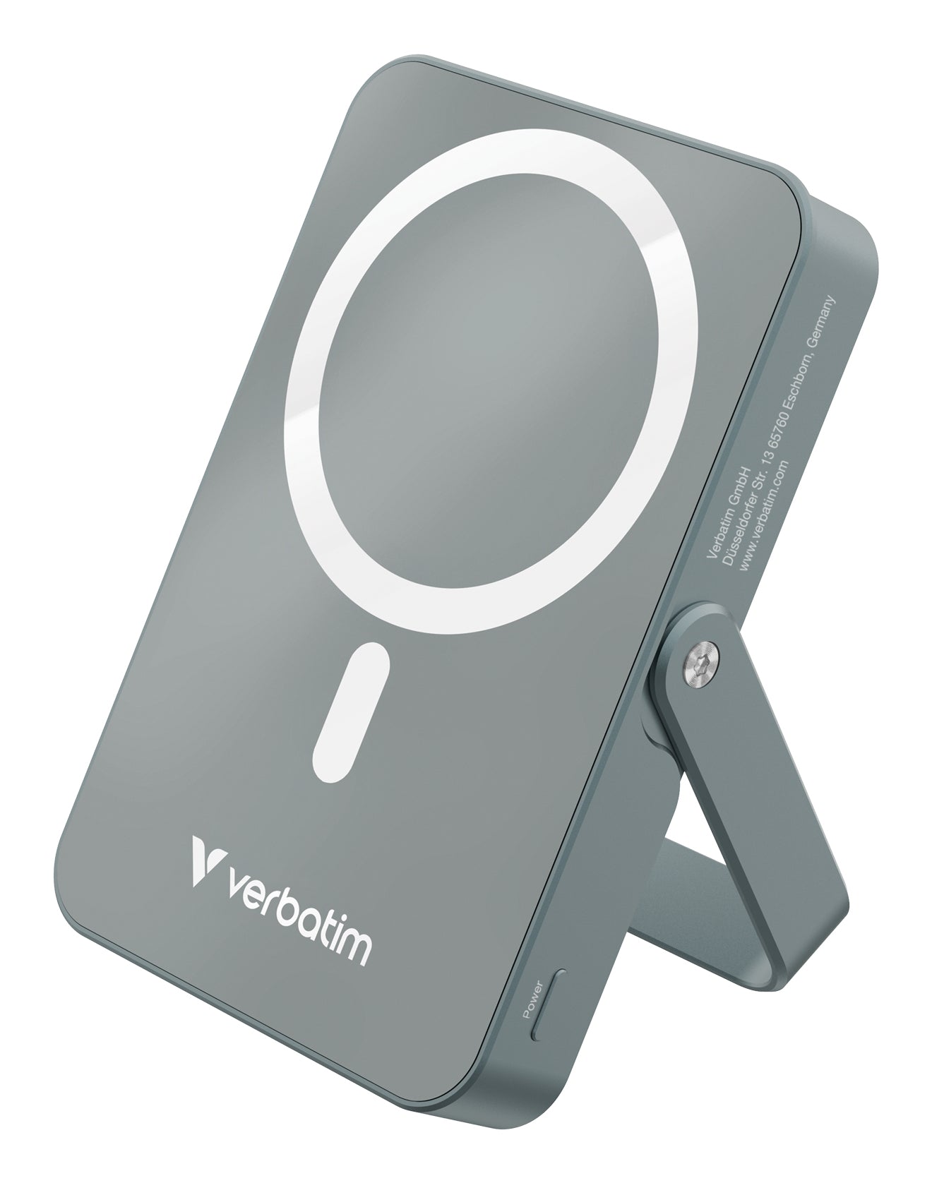 Verbatim MagSafe Powerbank 10'000 mAh – 20 W PD, Wireless 15 W, 1× USB-C, Grau
