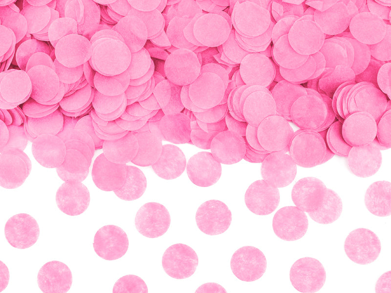 PartyDeco Konfettikanone Kreis – Pink – 60 cm – 1 Stk