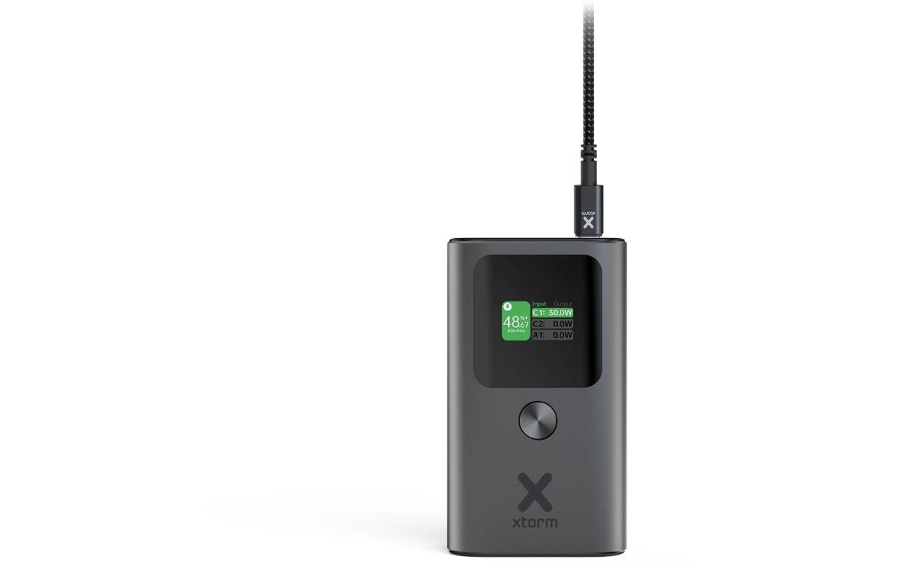 Xtorm Nova Mini Powerbank 10'000 mAh – 30 W PD, 2× USB-C, 1× USB-A, Grau