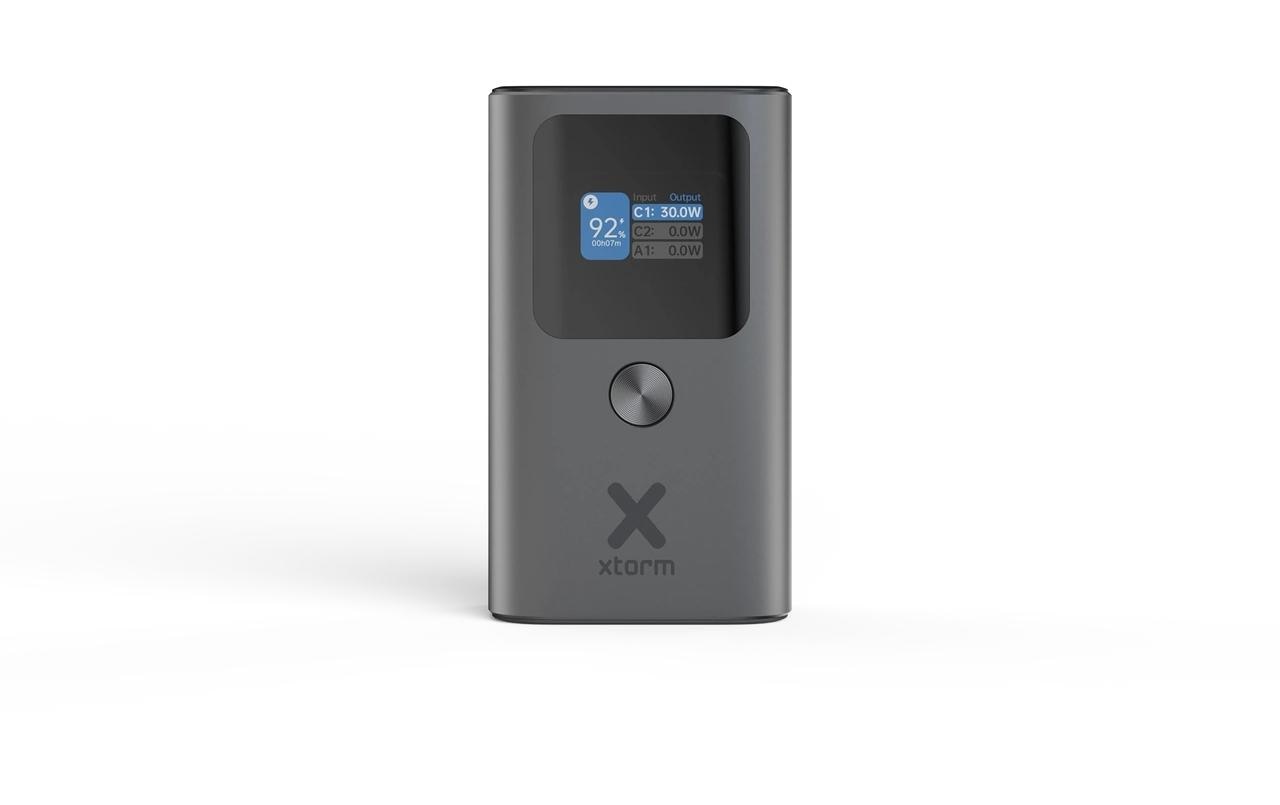 Xtorm Nova Mini Powerbank 10'000 mAh – 30 W PD, 2× USB-C, 1× USB-A, Grau