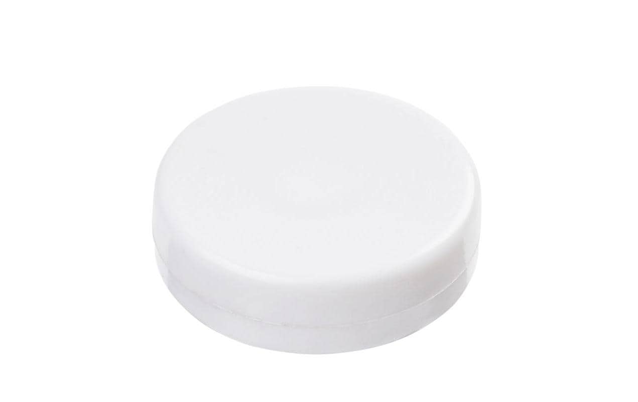 HobbyFun Rassel zum Einnähen 32 × 10 mm – 2 Stück, Kunststoff, Weiss
