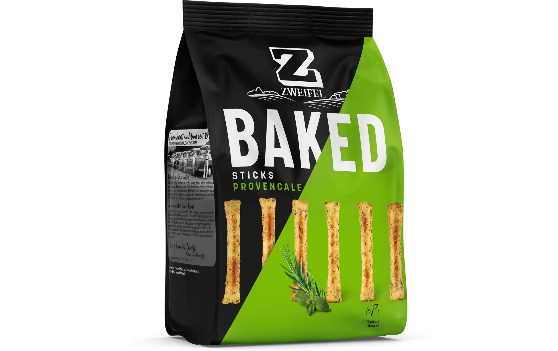 Zweifel Baked Sticks – Cracker – Kräuter – 95 g