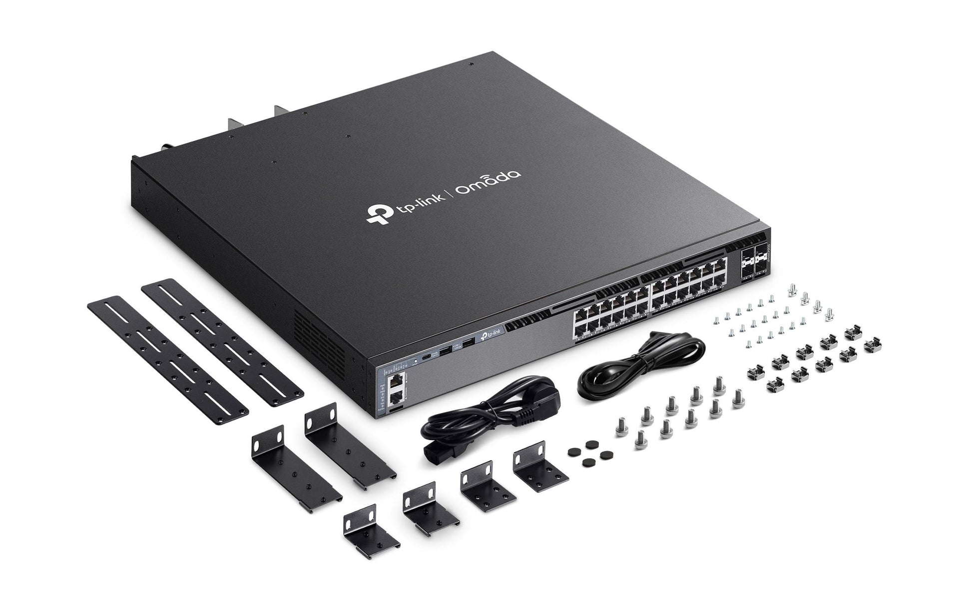 TP-Link SG6428XHP – Managed Switch – 24×GbE, 4×SFP+, L3, PoE+ 720 W, 1U