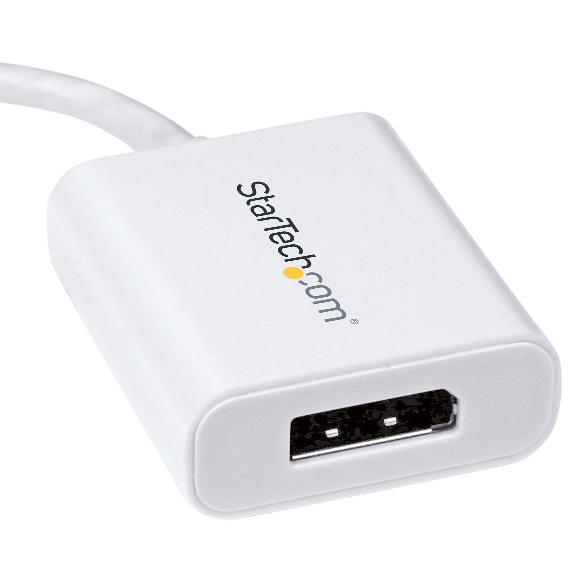StarTech.com Adapter USB-C zu DisplayPort – 4K (3840 × 2160) @ 60 Hz, DisplayPort 1.4, 14 cm, Weiss