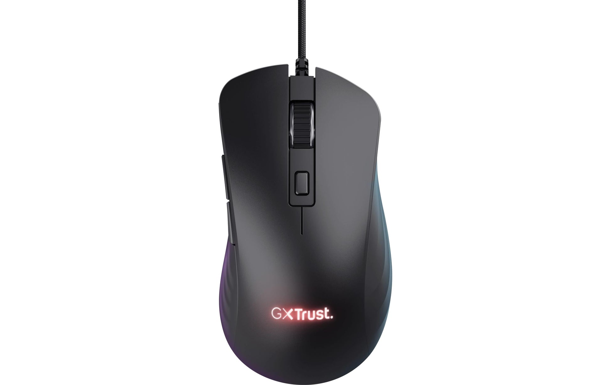 Trust GXT 924 YBAR+ Gaming-Maus – kabelgebunden, 6 Tasten, für Rechtshänder, RGB-Beleuchtung, schwarz