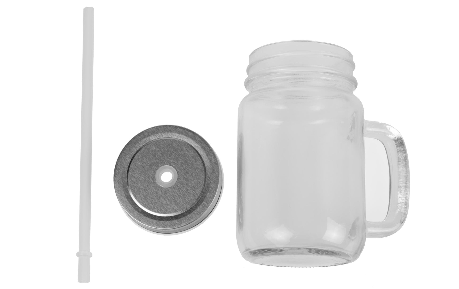 FTM Glasbehälter F02485 – 430 ml, Ø 11,5 cm, H 13,5 cm, Glas, mit Aluminium-Deckel, für Sublimation