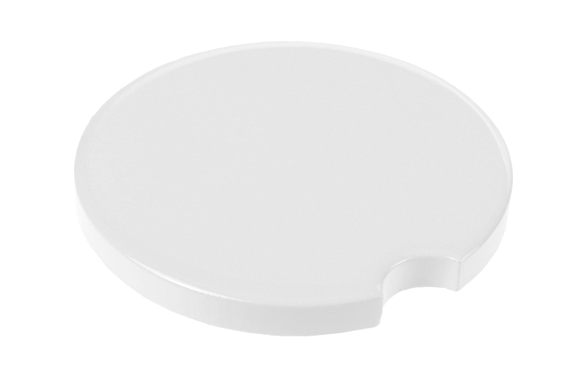 FTM Untersetzer – 4er Set, Ø 6,5 cm, H 0,5 cm, Porzellan, Weiss, für Sublimation