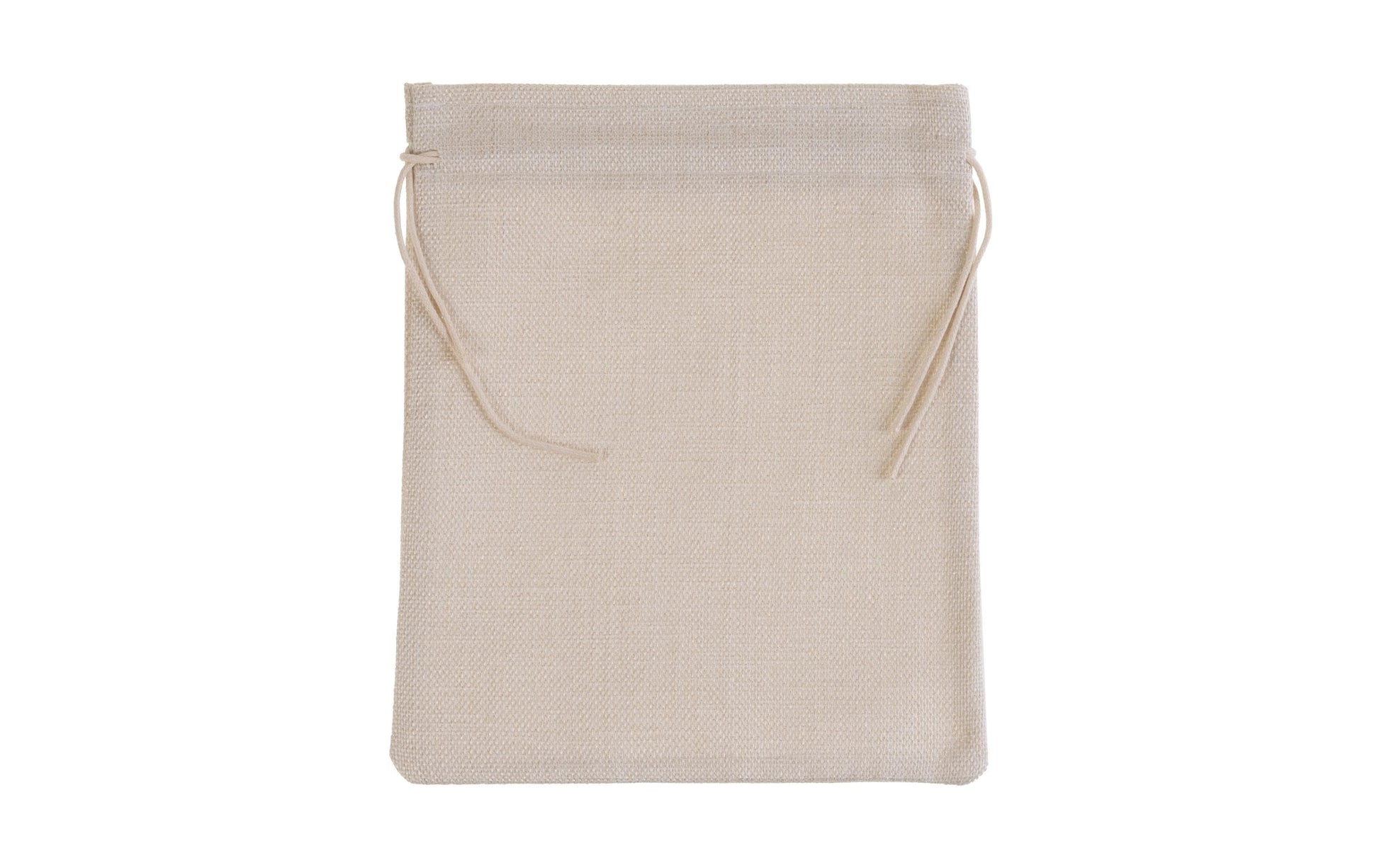 FTM Geschenkbeutel Leinen Beige – 180 × 210 mm – 5 Stk. – Jubiläum
