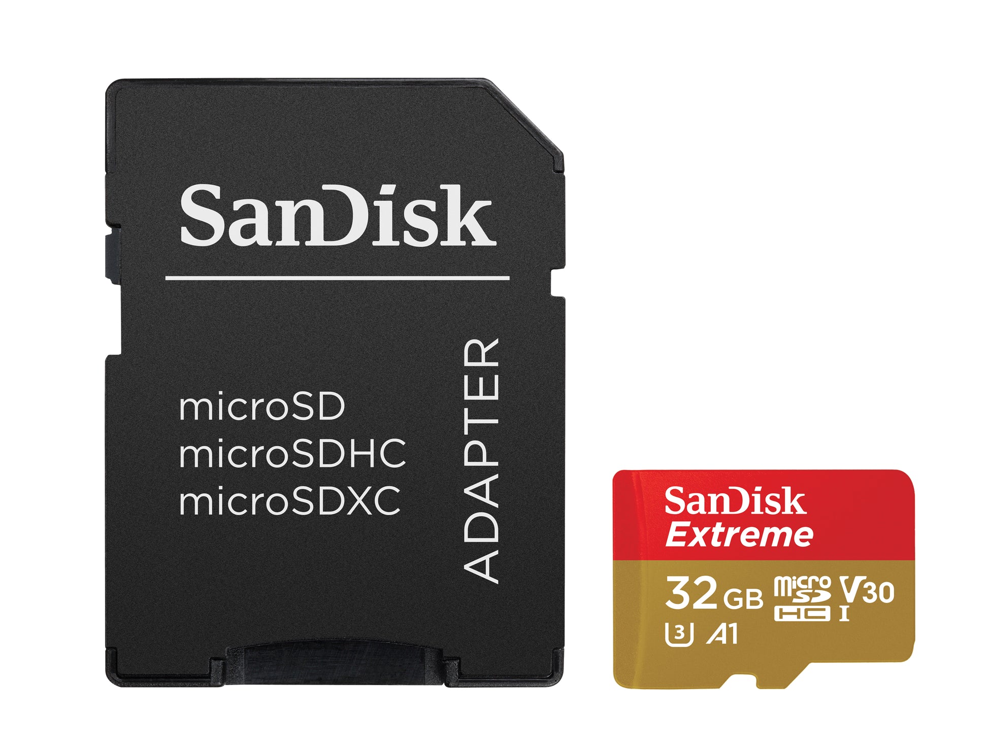 SanDisk Extreme microSDHC Speichergerät – 32 GB, inkl. Adapter