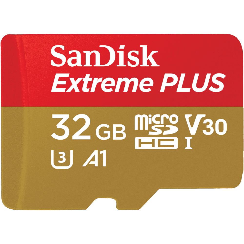 SanDisk microSDHC UHS-I, 32 GB – Extreme Plus, schockresistent, wasserdicht