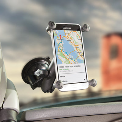 RAM Mounts X-Grip – Auto-Halterung – Saugnapf – für iPhone, Google Pixel, Samsung Galaxy – Schwarz