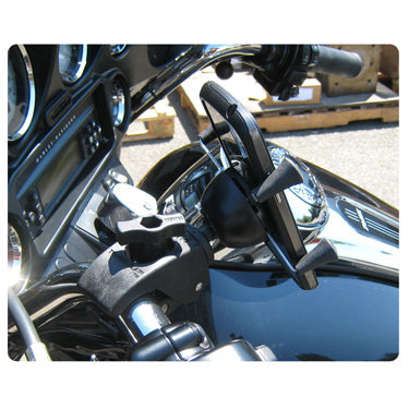 RAM Mounts X-GRIP W/TOUGHCLAW – Fahrrad-/Motorrad-Halterung – Klemmhalterung, für Android/iOS – Schwarz