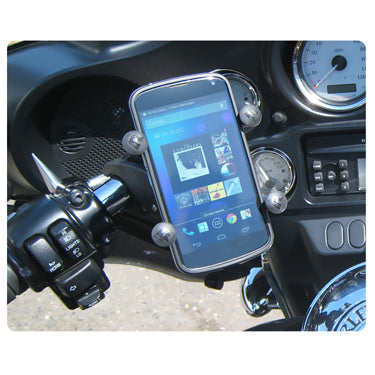 RAM Mounts X-GRIP W/TOUGHCLAW – Fahrrad-/Motorrad-Halterung – Klemmhalterung, für Android/iOS – Schwarz