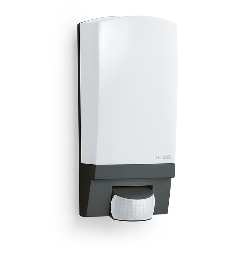 STEINEL Aussenwandleuchte – 11×25,5 cm – 60 W – IP44 – Netzbetrieb – mit Bewegungsmelder – Weiss – Kunststoff