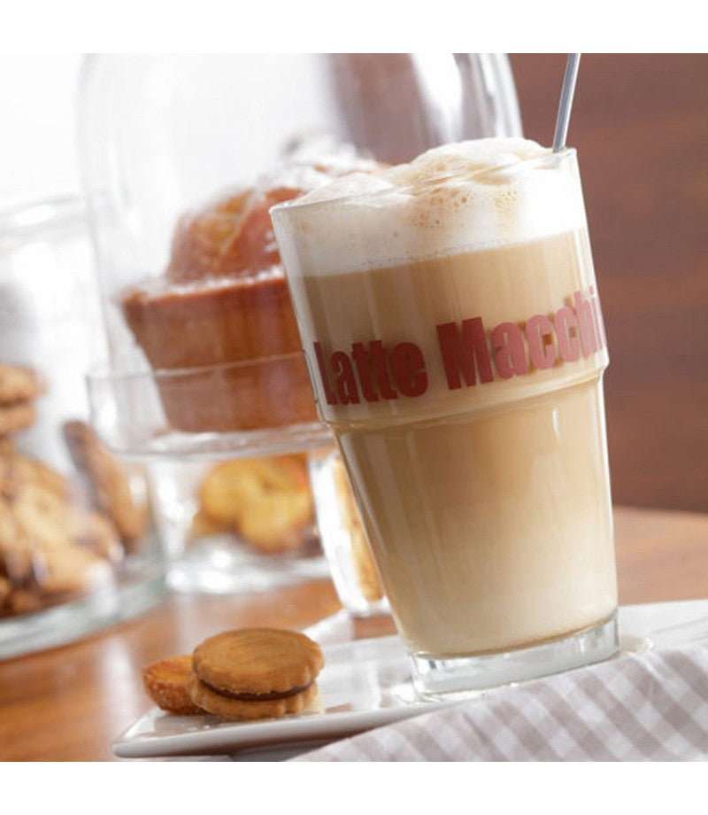 Leonardo Solo Latte Macchiato Glas – 0,41 l, transparent, spülmaschinenfest, 6 Stück