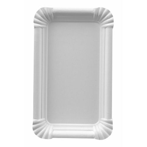Papstar Teller pure, Papier, rechteckig – 9 × 15 cm – FSC – 250 Stk.