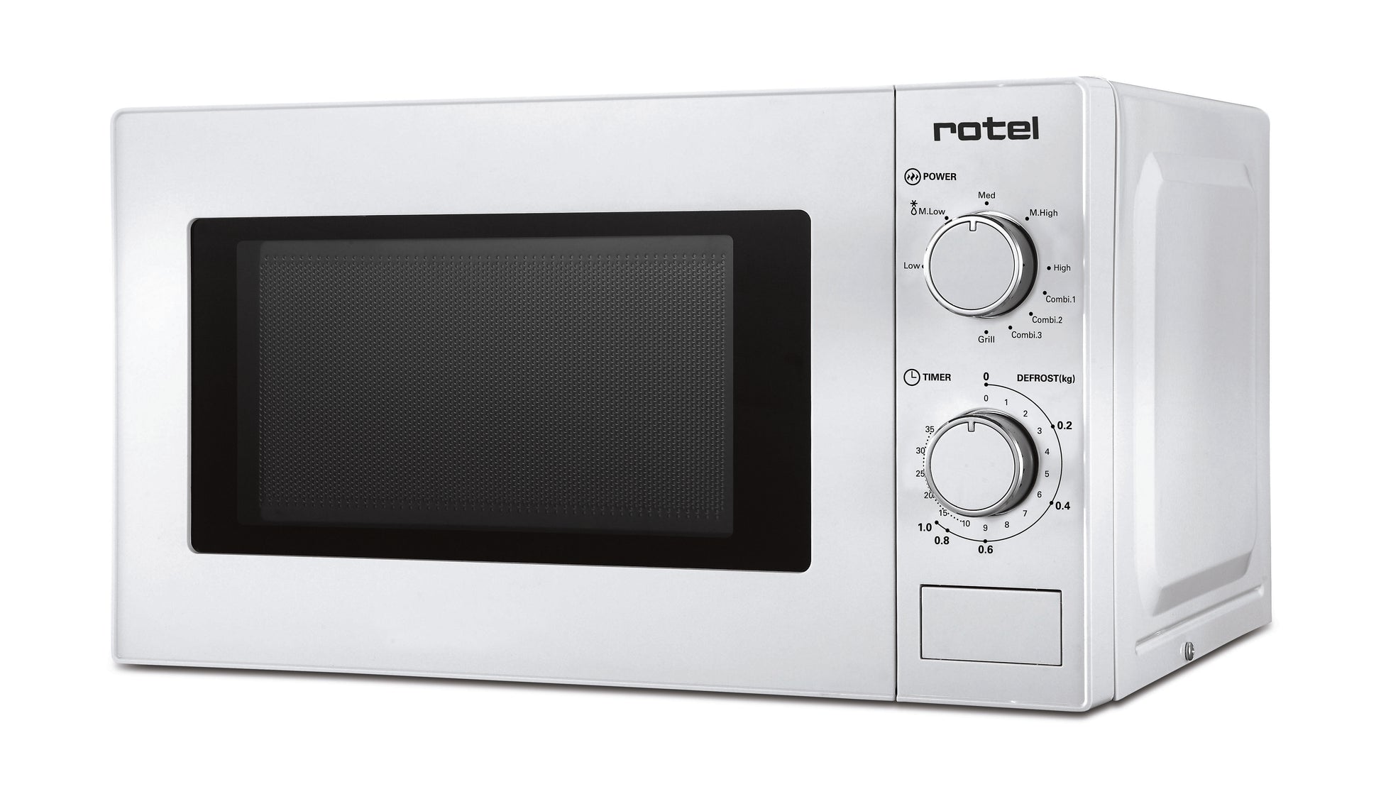 Rotel Kombi-Mikrowelle MW 574 – 20 l, Grill, 1050 W – Weiss