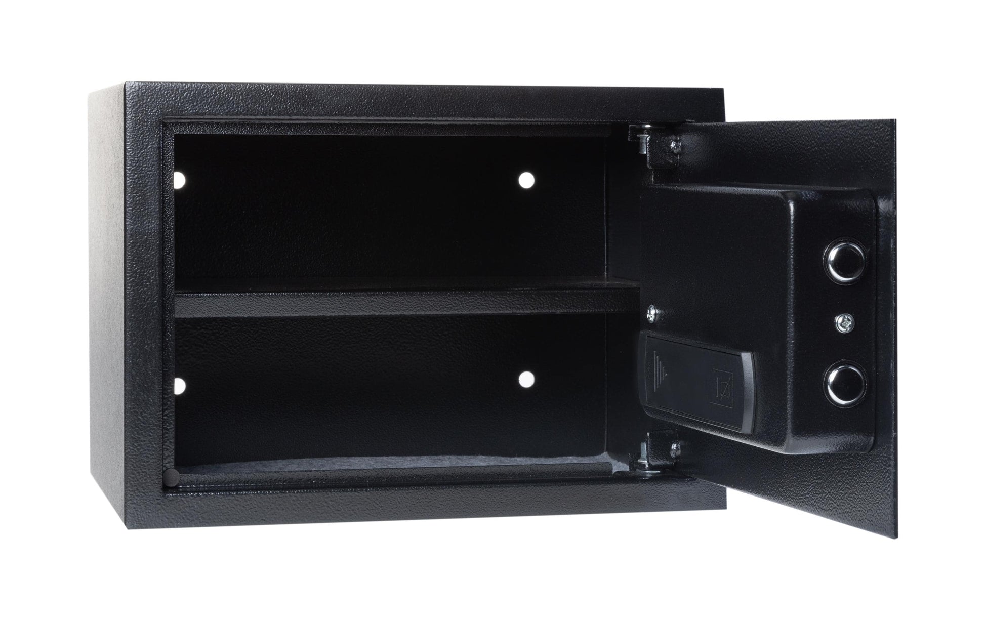 Struct Tresor – mit Zahlenschloss, Stahl, schwarz, 350 × 250 × 250 mm