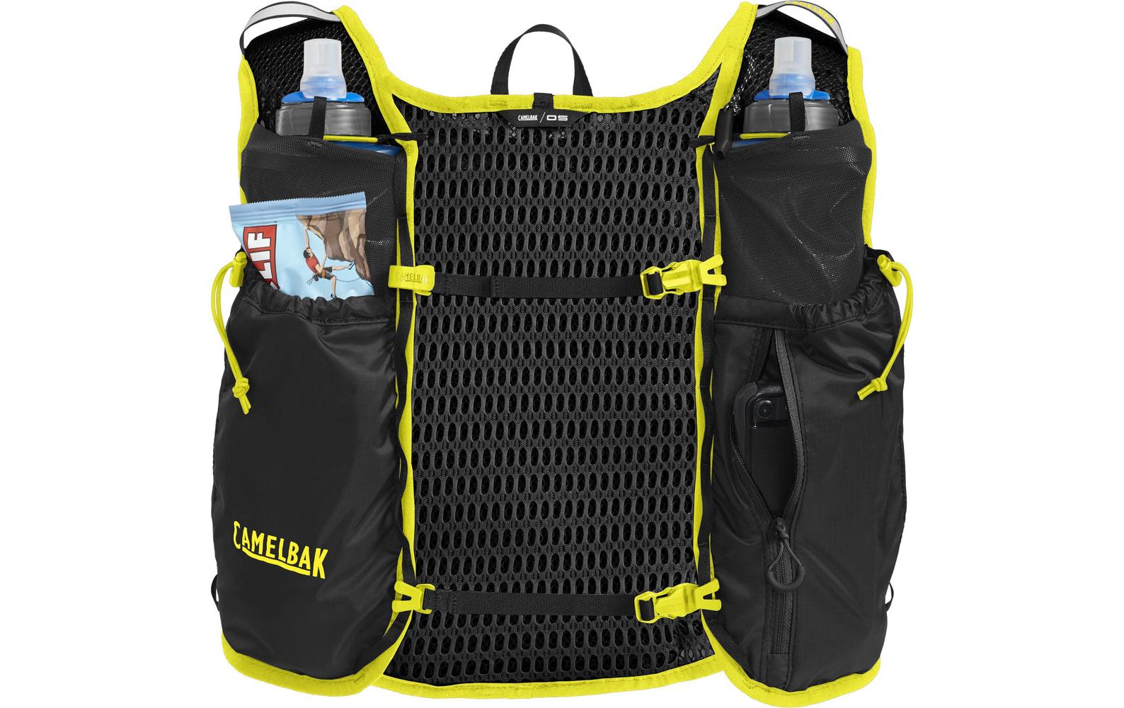 CamelBak Sportrucksack Trail Run Vest – 6 l, mit Trinksystem, Ripstop – Schwarz, 220 × 360 × 100 mm