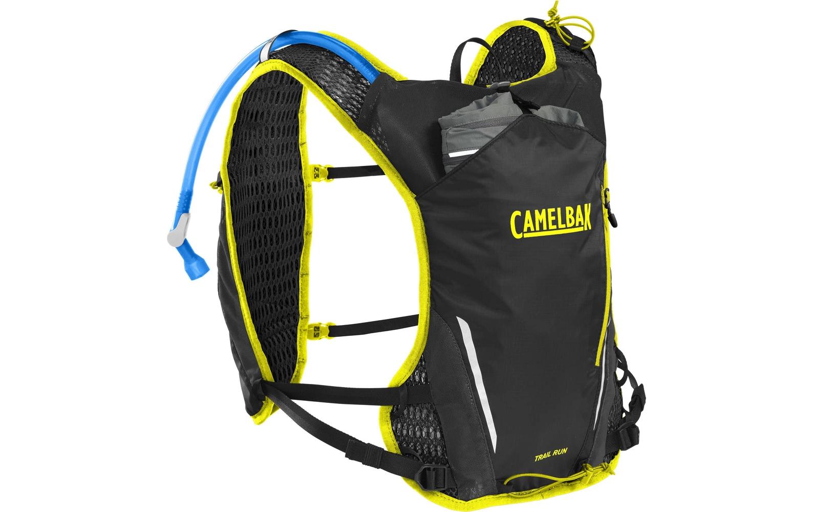 CamelBak Sportrucksack Trail Run Vest – 6 l, mit Trinksystem, Ripstop – Schwarz, 220 × 360 × 100 mm