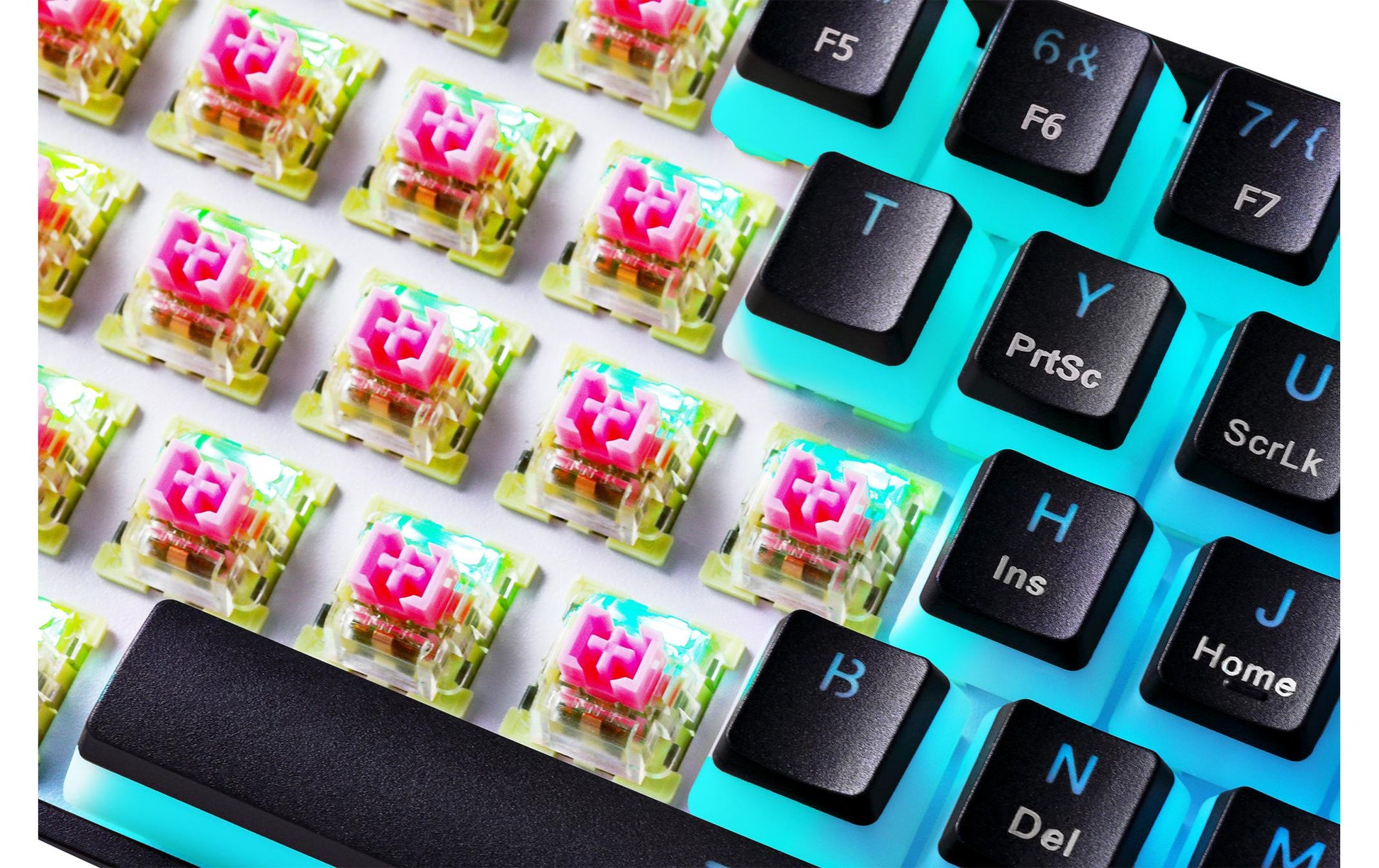 Deltaco Gaming GAM-075V2 – Gaming-Tastatur 60% – Mechanisch – USB-C – RGB – QWERTZ (CH) – Schwarz