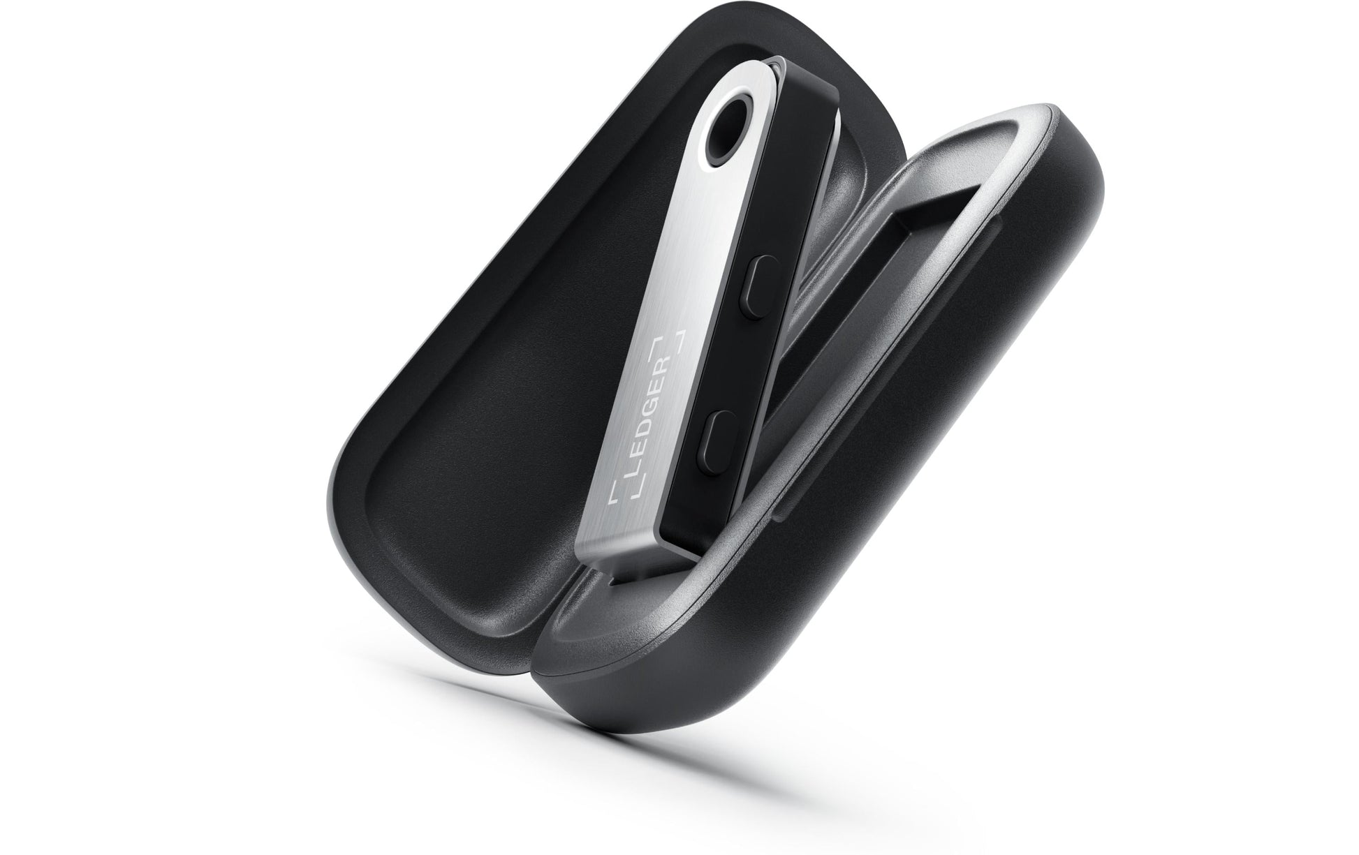 Ledger Schutzgehäuse für Ledger Nano S Plus – Metall, Schwarz