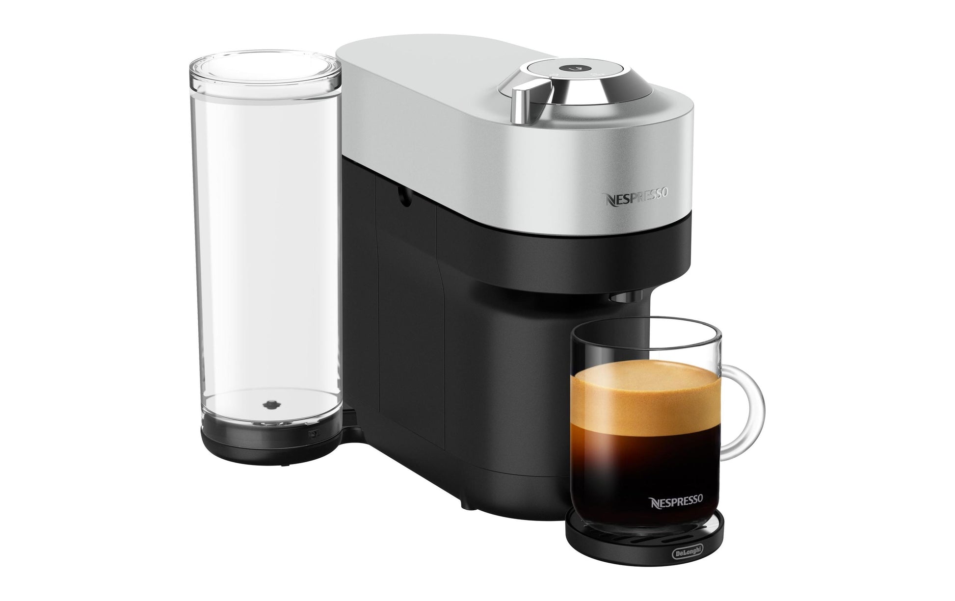 De’Longhi Vertuo Pop+ ENV95.S Kapselmaschine – für Nespresso-Kapseln, 1,1 l, Silber