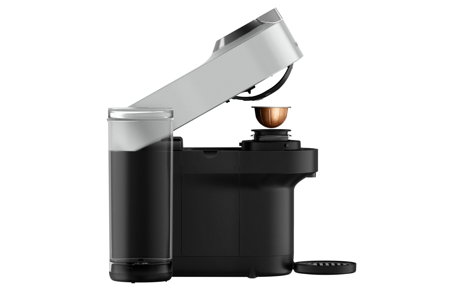 De’Longhi Vertuo Pop+ ENV95.S Kapselmaschine – für Nespresso-Kapseln, 1,1 l, Silber
