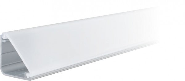 Paulmann Profil mit Diffusor 1 m – für Delta Profil – 1 Stk. – Silber, Aluminium/Kunststoff, satiniert