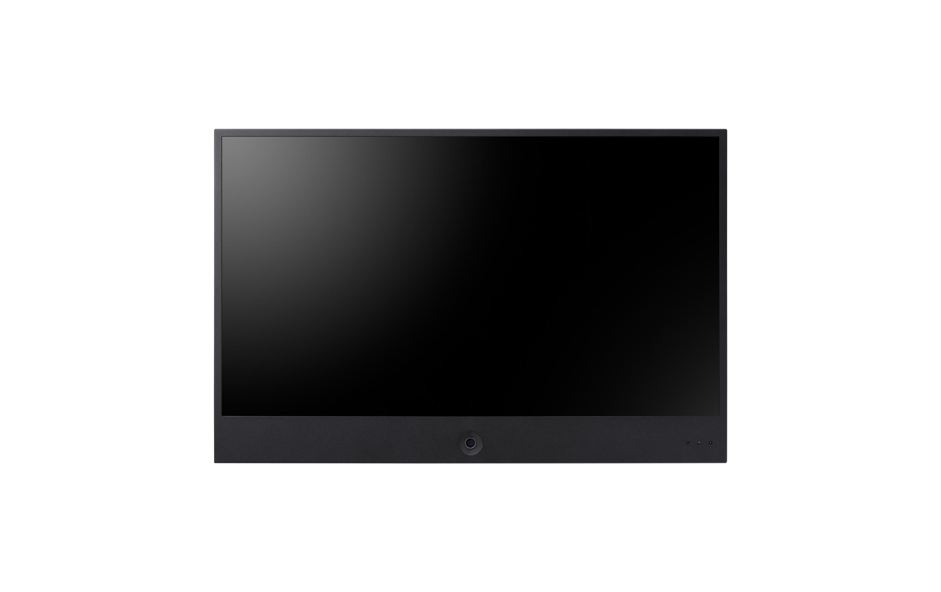 Hanwha Vision SMT-2731PV – Monitor, 27", 300 cd/m², Webcam, Lautsprecher, 2× HDMI, VESA 100 × 100, Schwarz