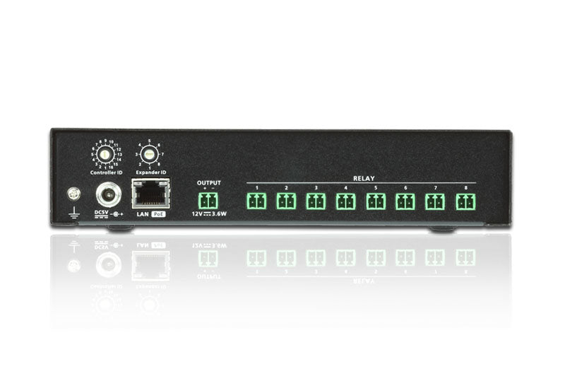 ATEN VK248 – 8-Kanal Relais-Erweiterungsbox, über Ethernet, PoE, 1× RJ-45, Telnet-CLI, für ATEN VK6000