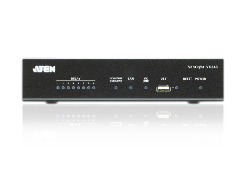 ATEN VK248 – 8-Kanal Relais-Erweiterungsbox, über Ethernet, PoE, 1× RJ-45, Telnet-CLI, für ATEN VK6000