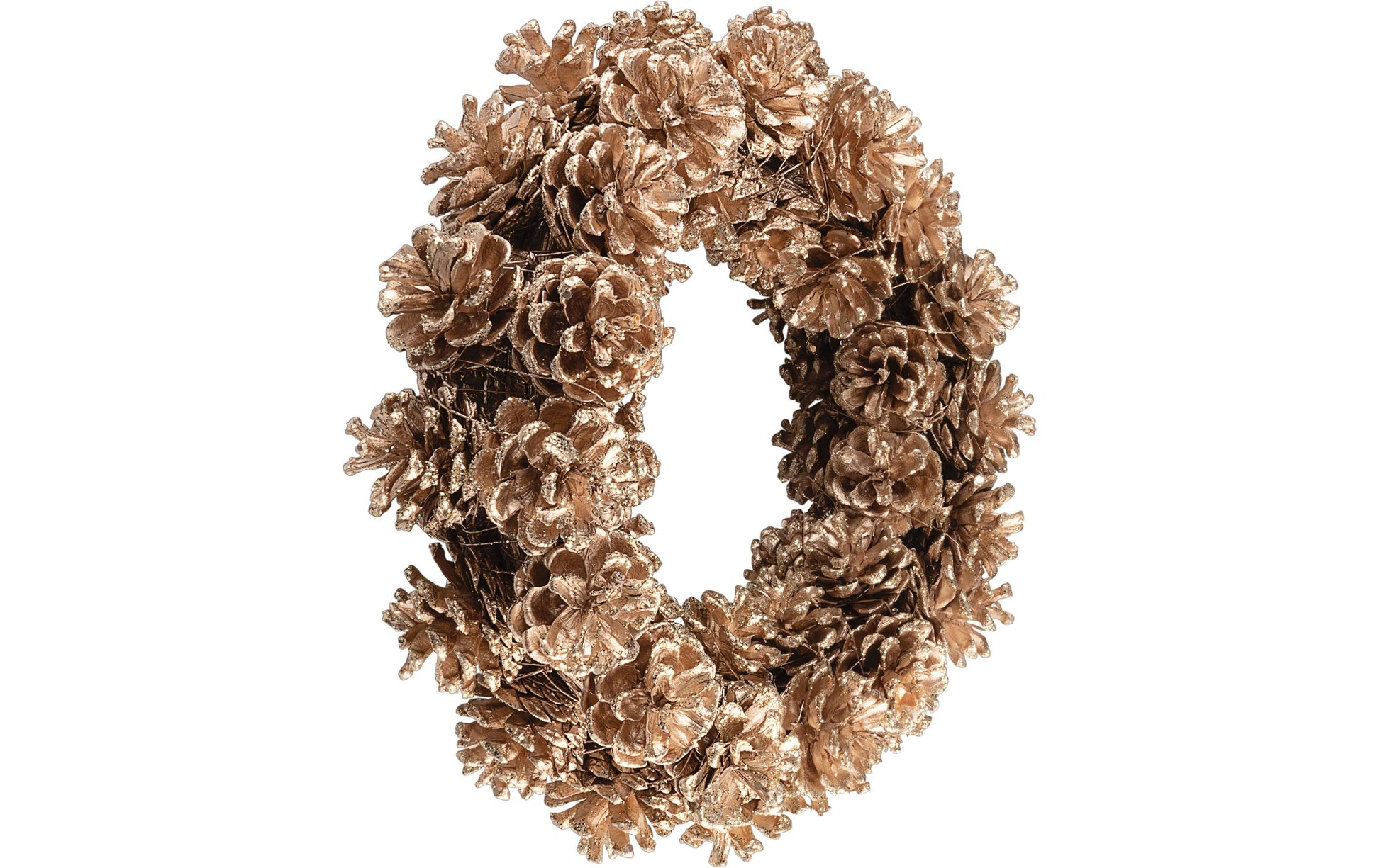 EGLO Gunung Weihnachtskranz – Ø 29,5 × 7 cm – Kiefernholz, Braun
