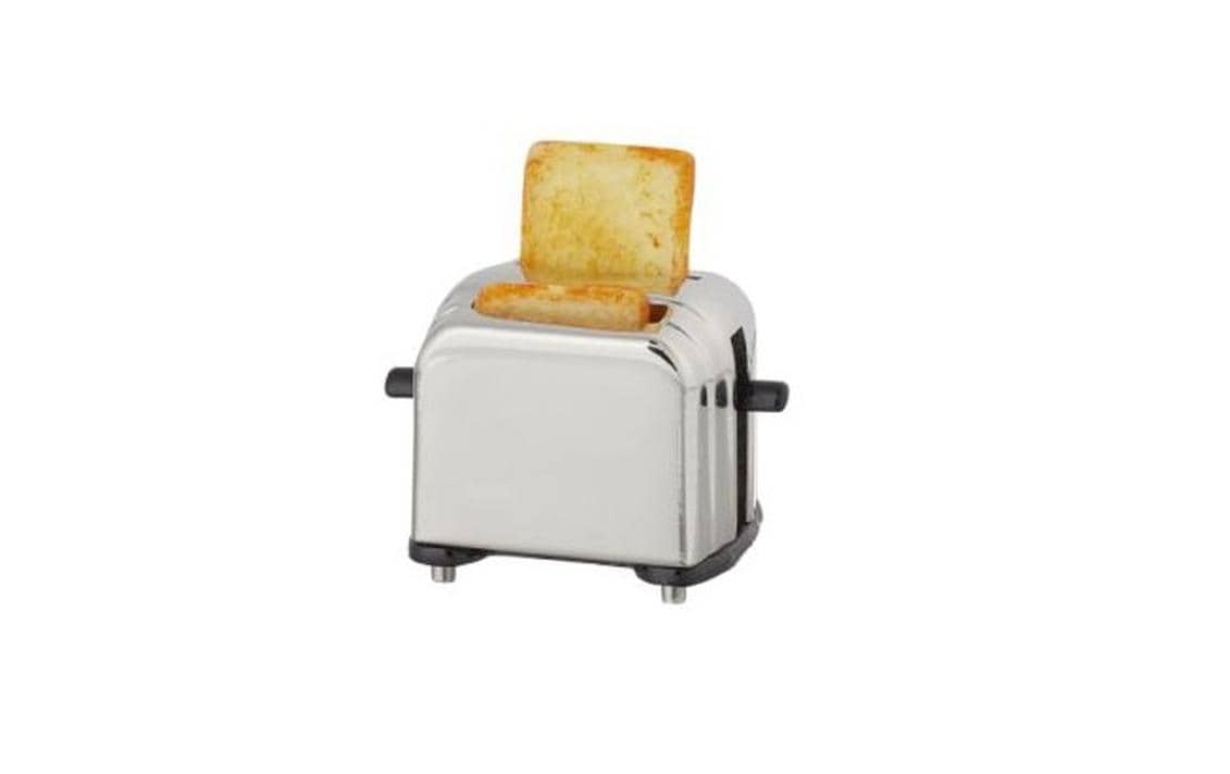 HobbyFun Sticker, Toaster, silber, 20 mm × 15 mm