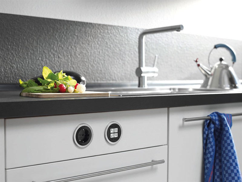 Bachmann PIX Steckdosenleiste – 1× Schuko (Typ F), 0,2 m, schwarz