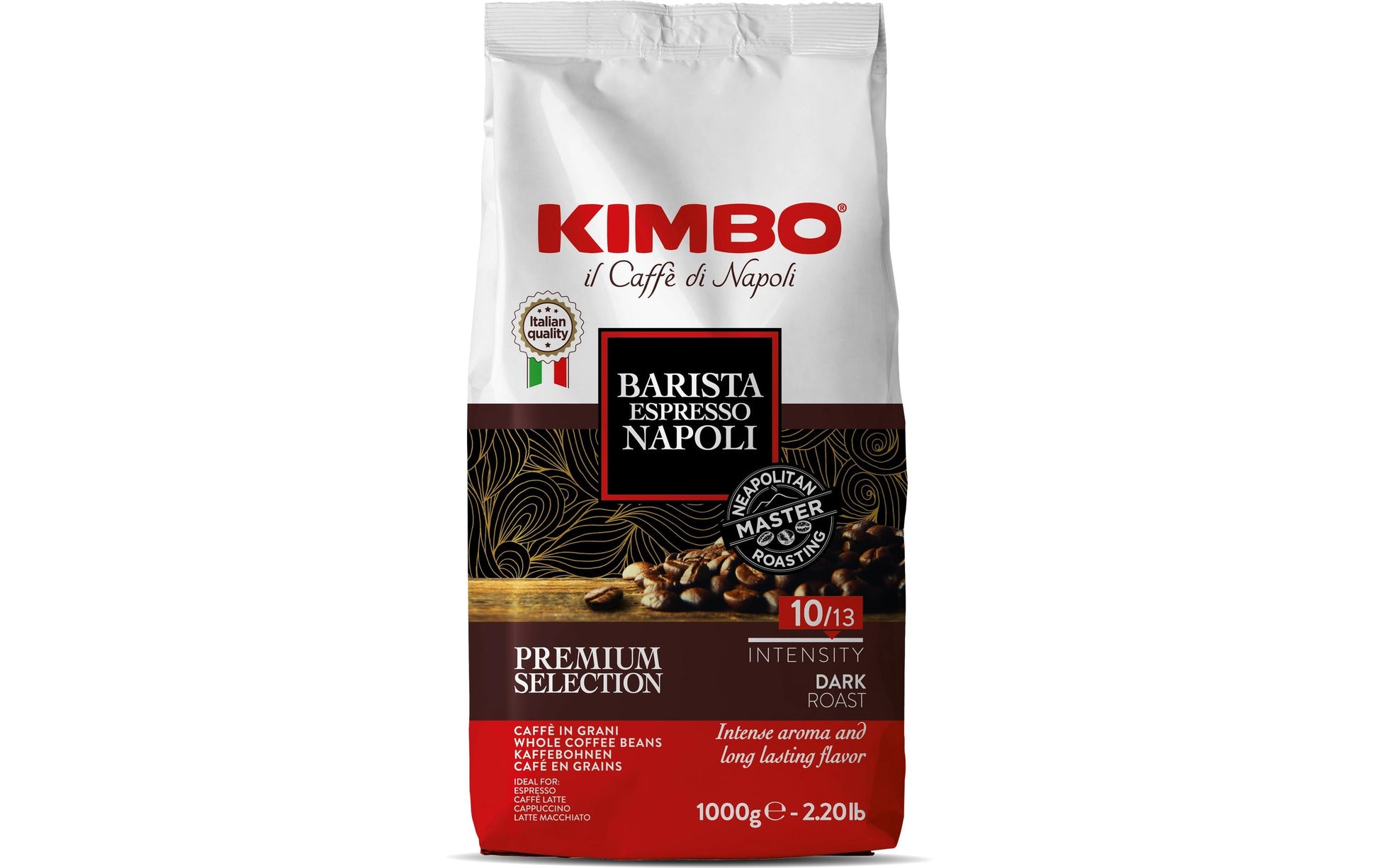 Kimbo Espresso Napoletano – Kaffeebohnen – Arabica/Robusta, 1 kg