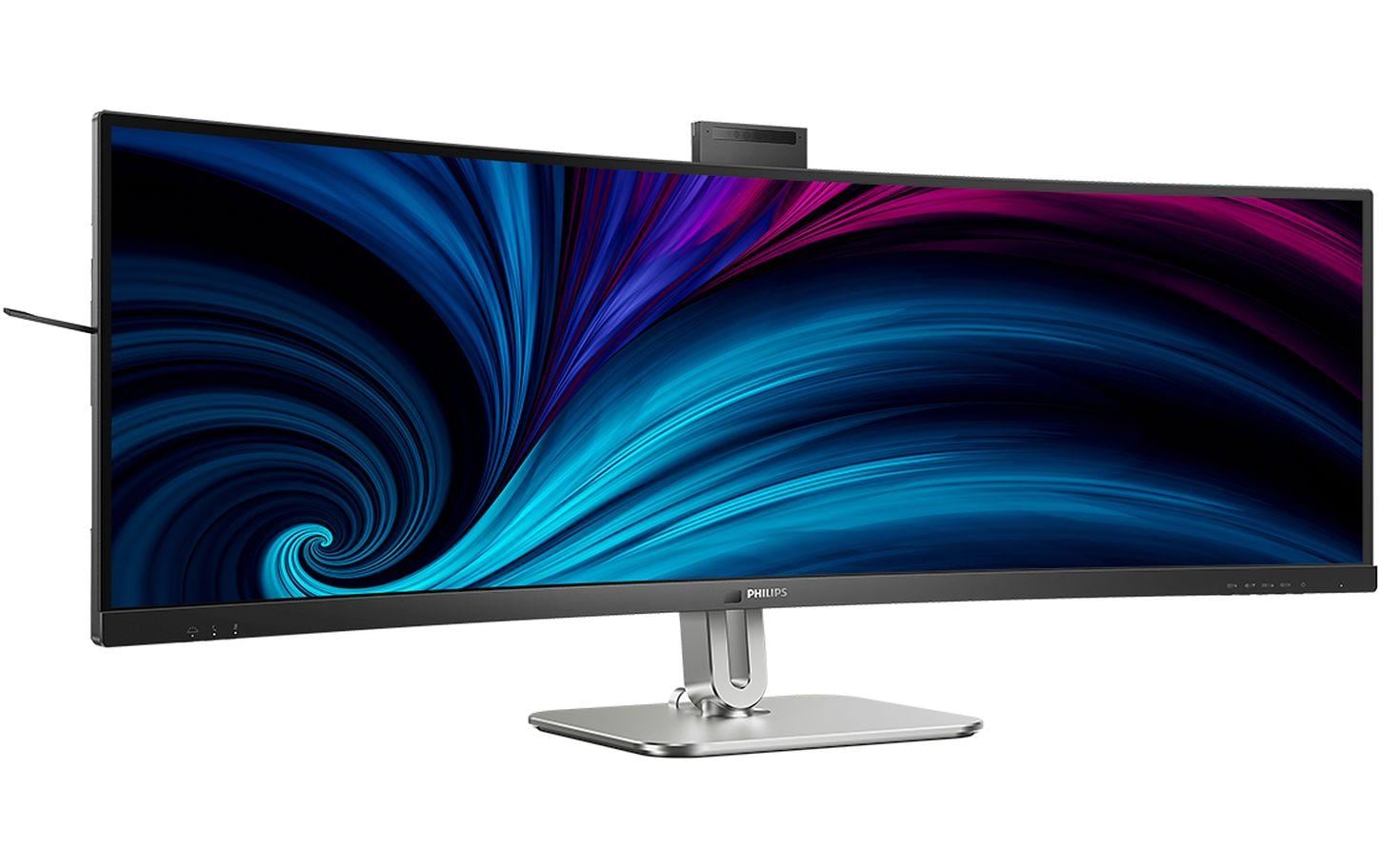 Philips 49B2U6903CH/00 – Monitor, 48,8" 5120 × 1440 (Dual QHD), VA, 450 cd/m², Webcam, Schwarz