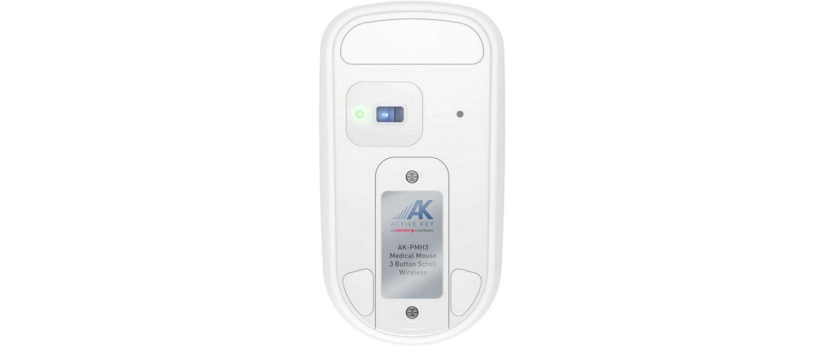 CHERRY Active Key Medical Mouse 3-Button Scroll Wireless Hygiene-Maus – kabellos, abwaschbar/desinfizierbar, weiss
