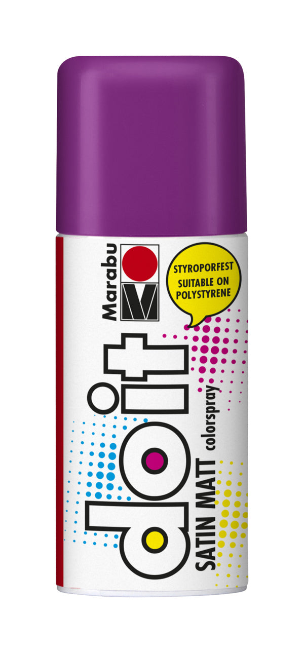 Marabu Farbspray – Violett (Amethyst), seidenmatt – 150 ml – für Glas, Metall, Holz