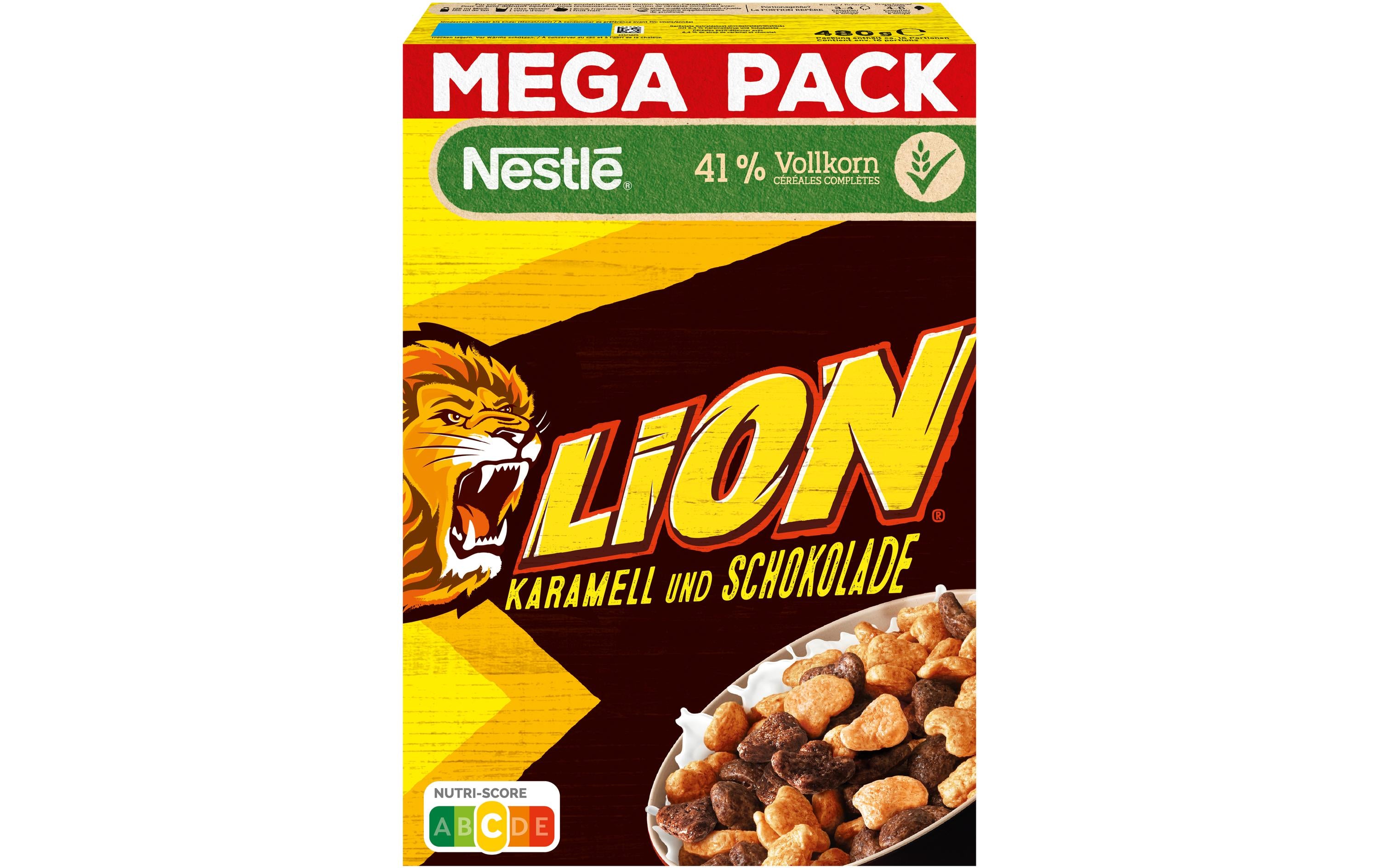 Nestlé cerealien LION Cerealien – Karamell & Schokolade – 480 g