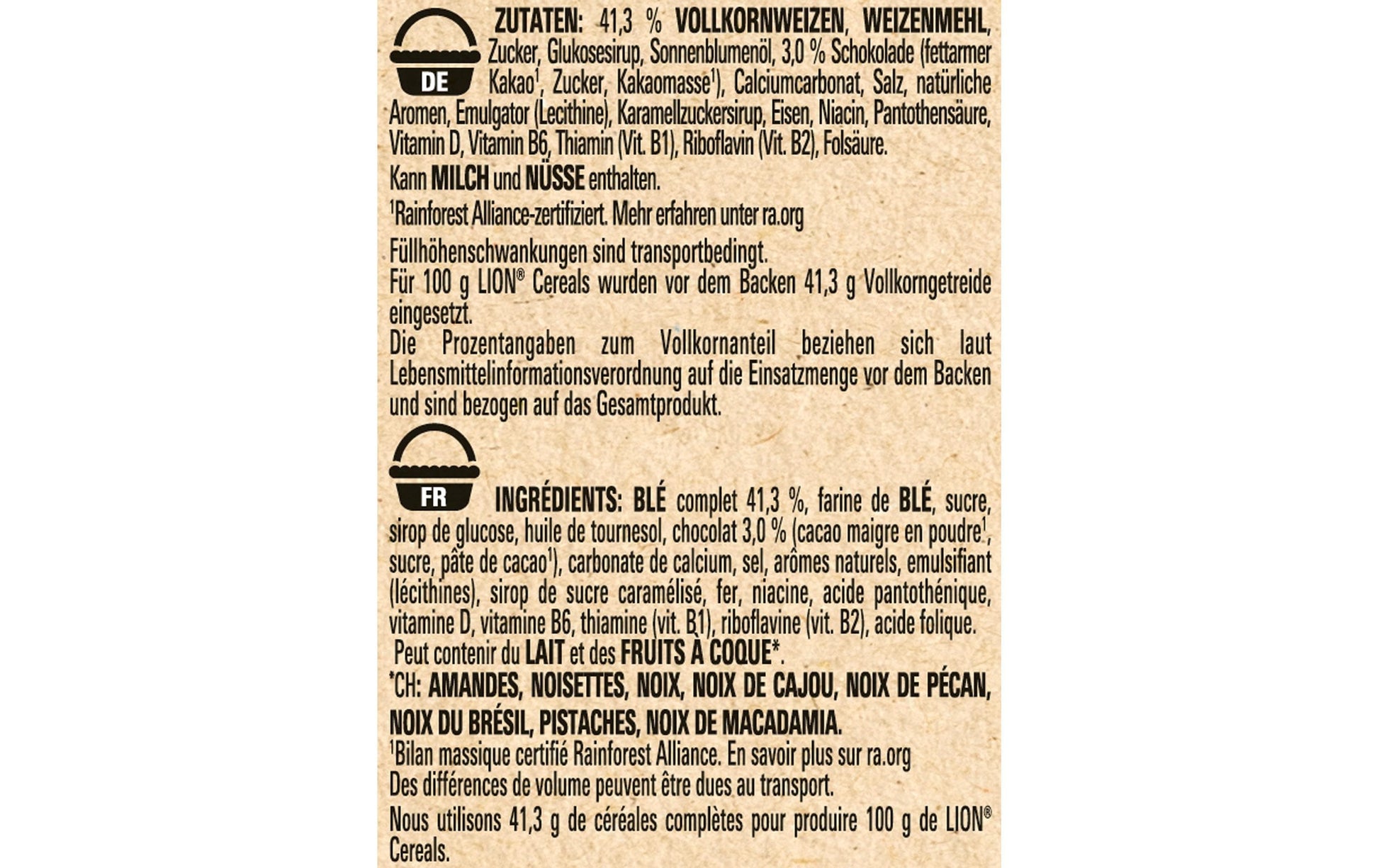 Nestlé cerealien LION Cerealien – Karamell & Schokolade – 480 g
