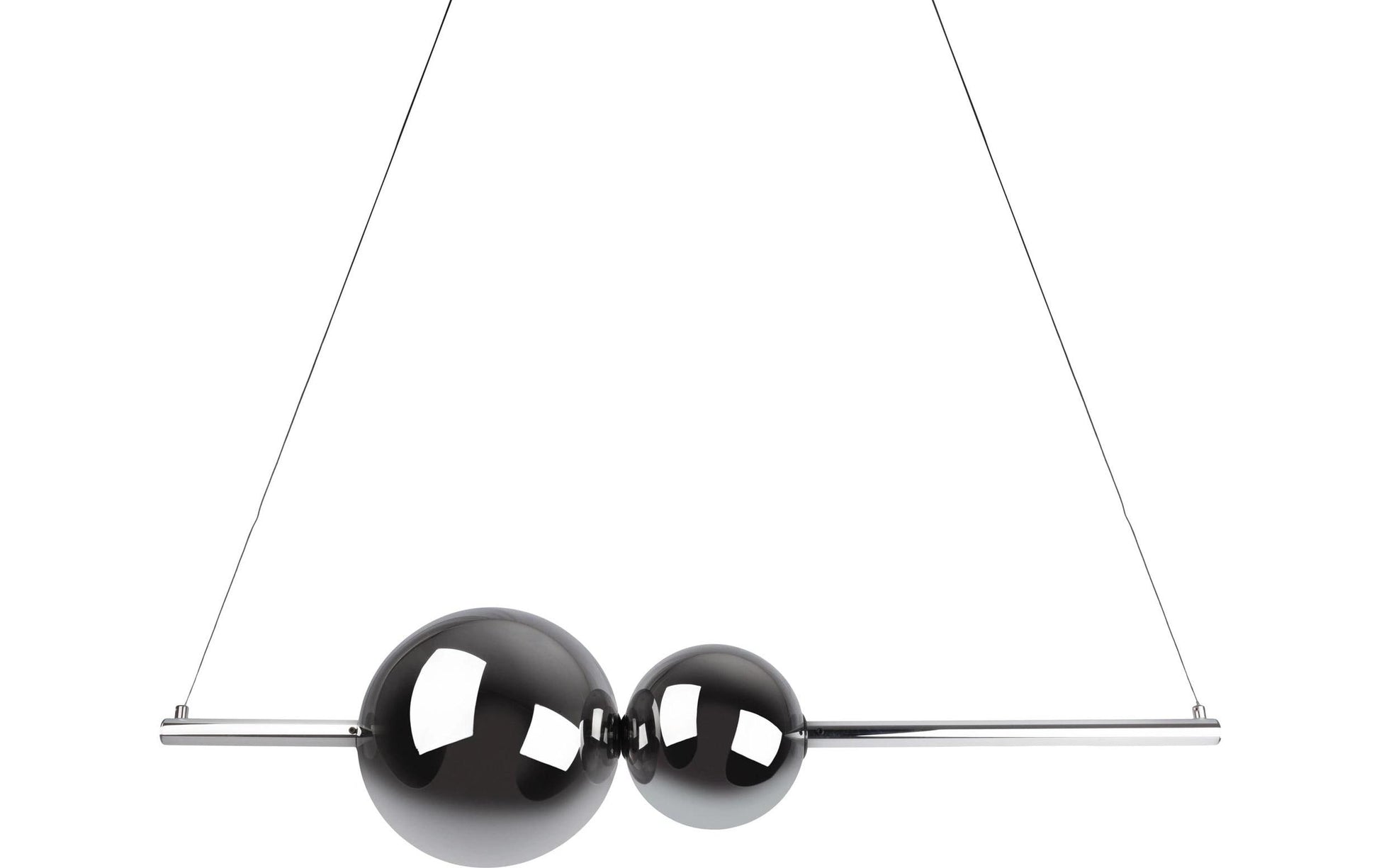 Näve Pendelleuchte – 105,3 cm, 4000 lm, 32 W, 3000 K, dimmbar, chrom/grau