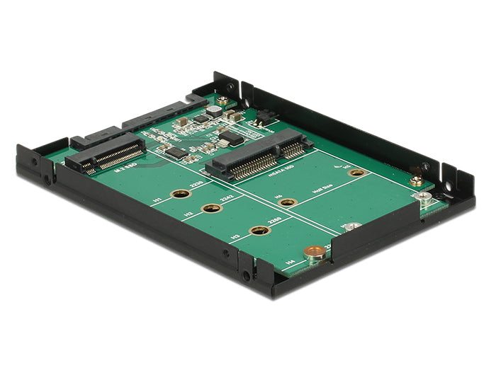 DeLOCK 62866 Adapter M.2/mSATA zu SATA – 6 Gbit/s, 2,5" Gehäuse 9,5 mm, für M.2 (SATA) und mSATA
