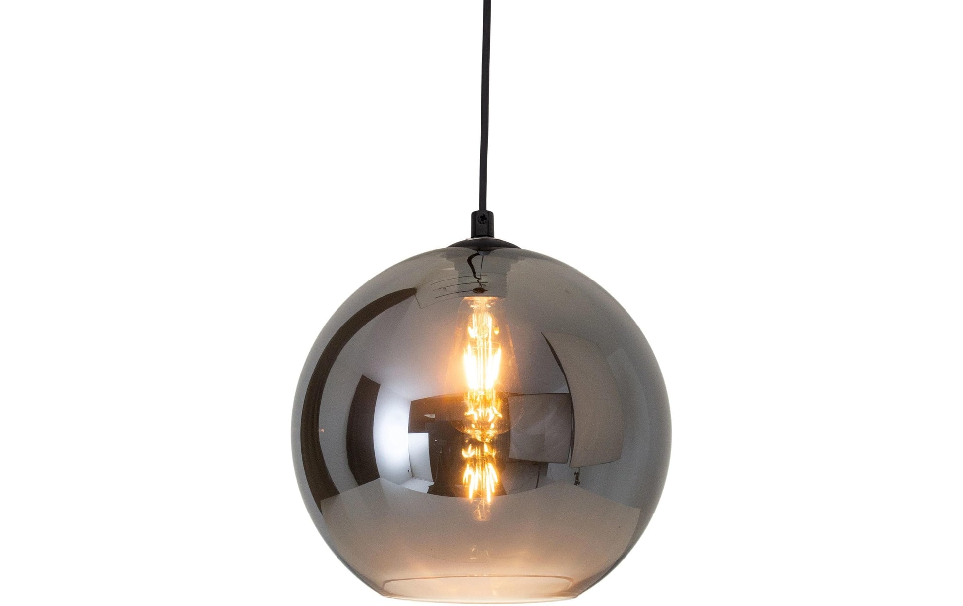 Näve Pendelleuchte Vaso – Ø 25 × 125 cm, 40 W, schwarz/anthrazit, E27
