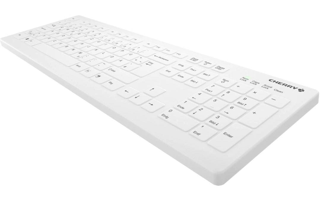 CHERRY Active Key – Tastatur, kabellos (2,4 GHz), CH-Layout (DE-CH), Fullsize (mit Ziffernblock)